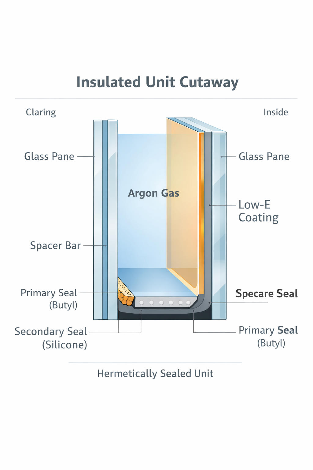 Insulated (IGU) glass example